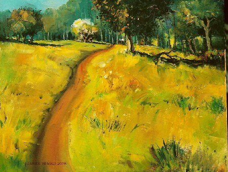 Oil on Stretched Canvas Size: (508x406x18)mm Unframed GIFT - ESTELLE