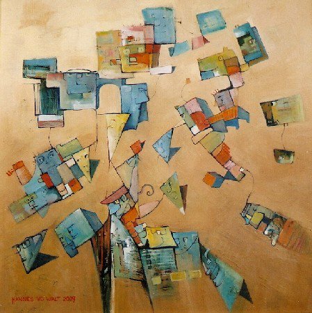 Oil on Stretched Canvas Size: (508x508x18)mm Frame: (520x520x30)mm GIFT 2012