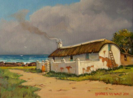 Oil on Canvas Board Size: (305x230x3)mm Frame: (430x350x25)mm DONATED 2011