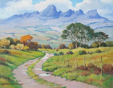 Oil on Stretched CanvasSize: (510x405x17)mmUnframedDante &amp; Ros