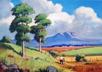 Oil on Stretched Canvas  Size: (298x210x18)mm  Frame: (420X338X40)mm DONATION 2010